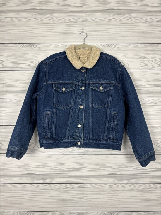 Madewell Jackets & Blazers - Madewell Sherpa lined denim Jean jacket size XL
